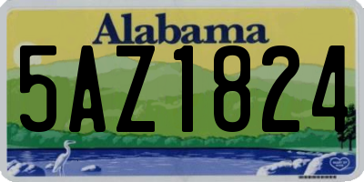 AL license plate 5AZ1824