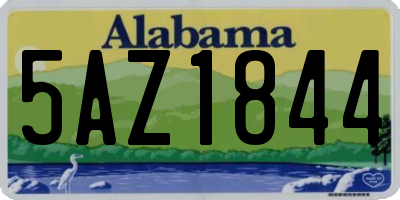 AL license plate 5AZ1844