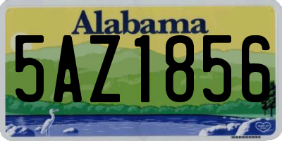 AL license plate 5AZ1856