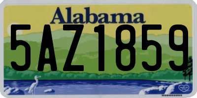 AL license plate 5AZ1859