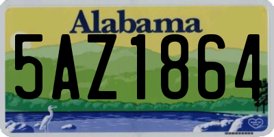 AL license plate 5AZ1864
