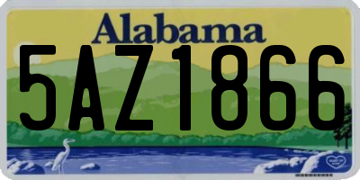 AL license plate 5AZ1866