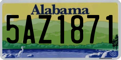 AL license plate 5AZ1871
