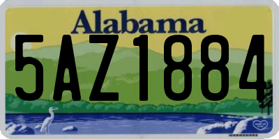 AL license plate 5AZ1884
