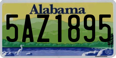 AL license plate 5AZ1895