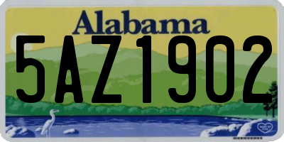 AL license plate 5AZ1902