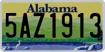 AL license plate 5AZ1913
