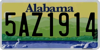 AL license plate 5AZ1914