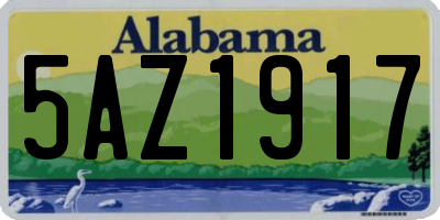 AL license plate 5AZ1917