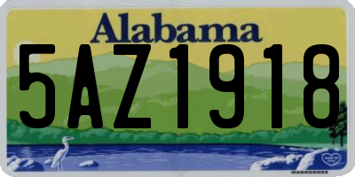 AL license plate 5AZ1918