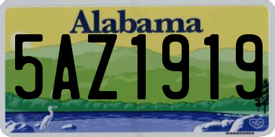 AL license plate 5AZ1919