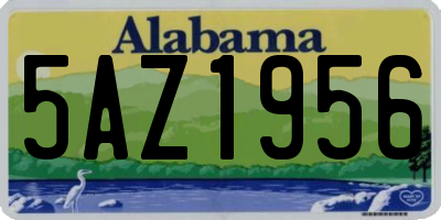 AL license plate 5AZ1956