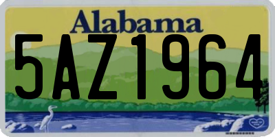 AL license plate 5AZ1964