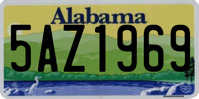 AL license plate 5AZ1969