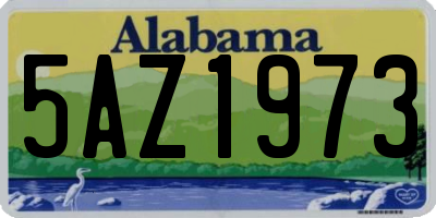 AL license plate 5AZ1973
