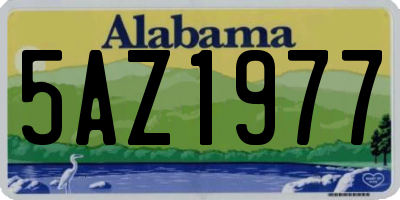 AL license plate 5AZ1977