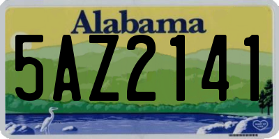 AL license plate 5AZ2141