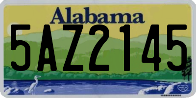AL license plate 5AZ2145