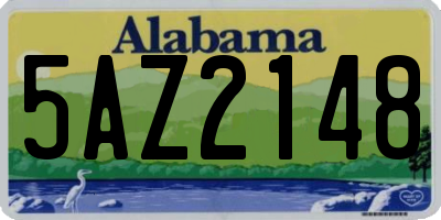 AL license plate 5AZ2148
