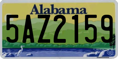 AL license plate 5AZ2159