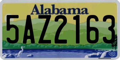 AL license plate 5AZ2163