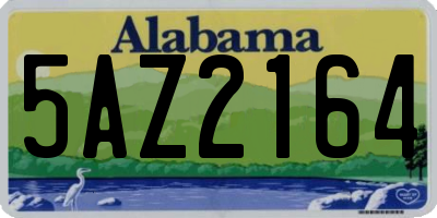 AL license plate 5AZ2164