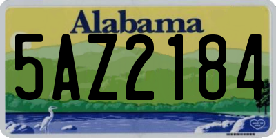 AL license plate 5AZ2184