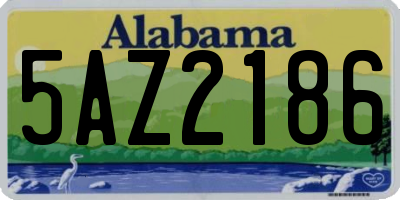 AL license plate 5AZ2186