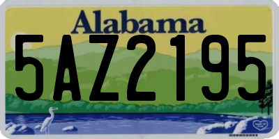 AL license plate 5AZ2195