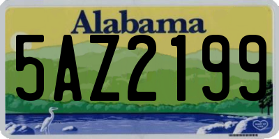 AL license plate 5AZ2199