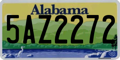 AL license plate 5AZ2272