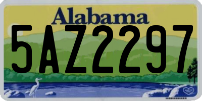 AL license plate 5AZ2297