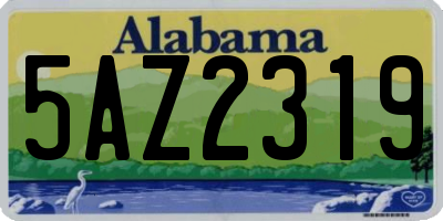 AL license plate 5AZ2319