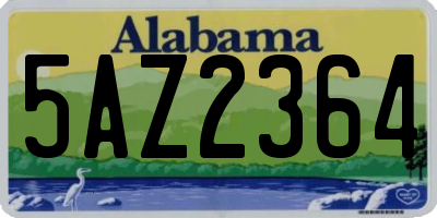 AL license plate 5AZ2364