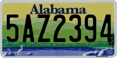 AL license plate 5AZ2394