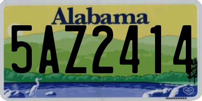 AL license plate 5AZ2414