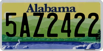 AL license plate 5AZ2422