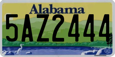 AL license plate 5AZ2444