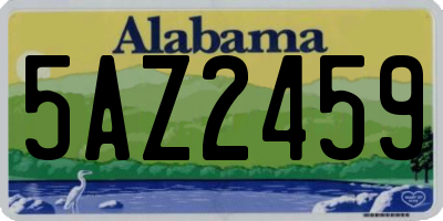 AL license plate 5AZ2459