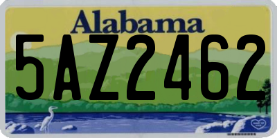 AL license plate 5AZ2462