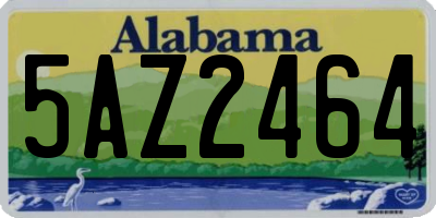 AL license plate 5AZ2464
