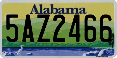 AL license plate 5AZ2466