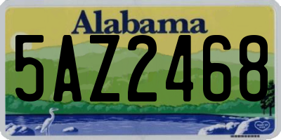 AL license plate 5AZ2468