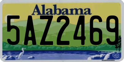 AL license plate 5AZ2469