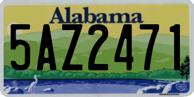 AL license plate 5AZ2471