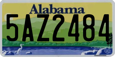 AL license plate 5AZ2484