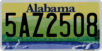 AL license plate 5AZ2508