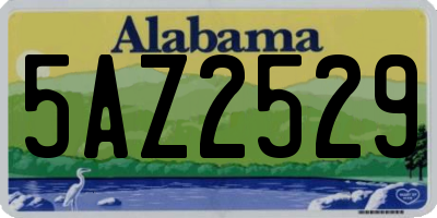 AL license plate 5AZ2529