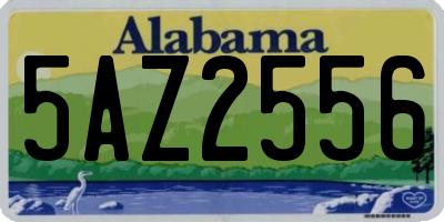 AL license plate 5AZ2556