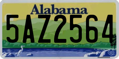 AL license plate 5AZ2564